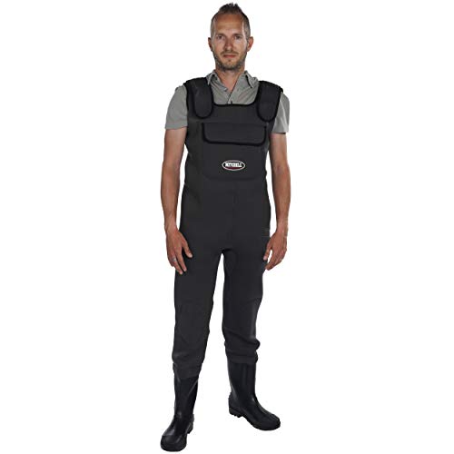 up to 135 cm Circumference Adjustable Black Watgürtel for Wathosen 